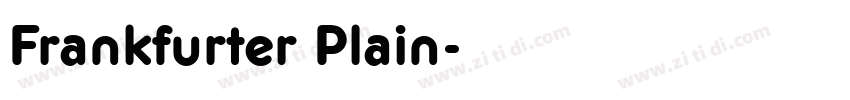 Frankfurter Plain字体转换